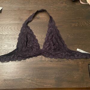 Free People Intimately Halter Bra Black M